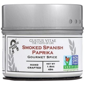 Gustus Vitae, グルメスパイス、燻製スペイン風パプリカ、1.6 oz (45 g)