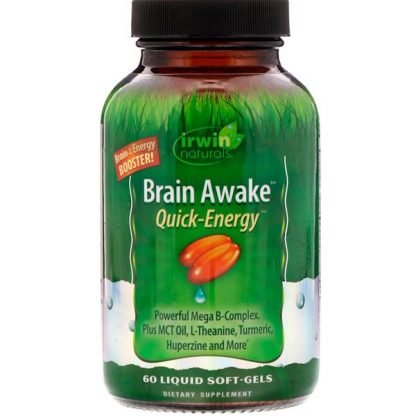 Irwin Naturals, Brain Awake Quick Energy, 60 Liquid Soft-Gels
