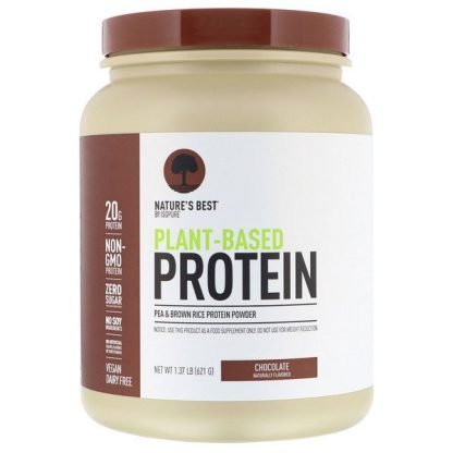 Isopure, Nature's Best, Plant-Based Protein, Chocolate, 1.37 lb (621 g)