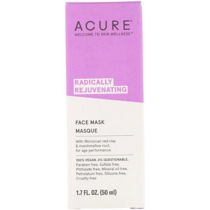 Acure, Radically Rejuvenating, Face Mask, 1.7 fl oz (50 ml)