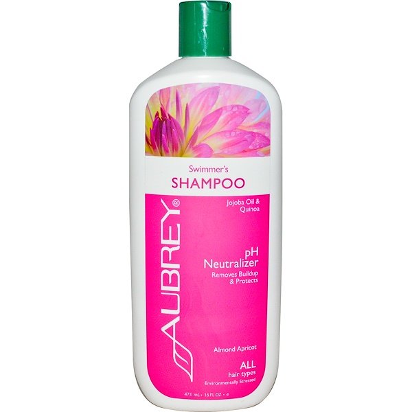 Aubrey Organics, スイマーズシャンプー、 pH中和剤、 全ての髪用、 16液量オンス (473 ml)