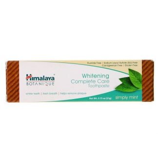 Himalaya, ホワイトニングミントトラベル歯磨き粉、シンプリ―ミント、21g