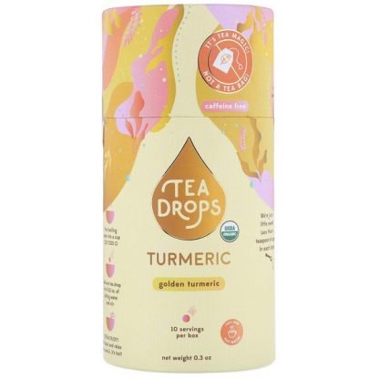 Tea Drops, ターメリック、カフェインフリー、0.3オンス