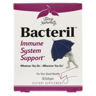 EuroPharma, Terry Naturally, Bacteril（バクテリル）、ソフトジェル30個