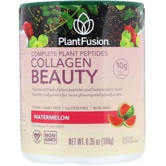 PlantFusion, コンプリートプラントペプチド、コラーゲンビューティ、スイカ、180g