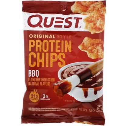 Quest Nutrition, Original Style Protein Chips, BBQ,  12 Pack, 1.1 oz (32 g) Each