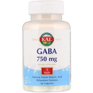 KAL, GABA, 750 mg, 90 Tablets