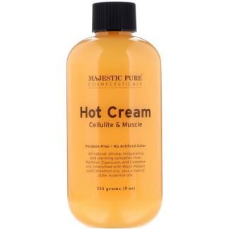 Majestic Pure, ホットクリーム、セルライト＆マッスル、255g