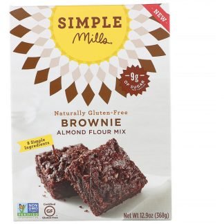 Simple Mills, 天然グルテンフリー、アーモンド粉ミックス、ブラウニー、12.9 oz (368 g)