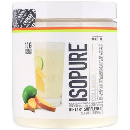 Isopure, コラーゲン、マンゴーライム、195g