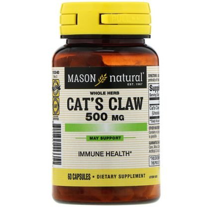 Mason Natural, キャッツクロー(Cat's Claw)、500mg、60錠