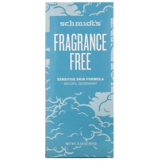 Schmidt's Naturals, ナチュラルデオドラント、センシティブスキンフォーミュラ、無香料、92 g（3.25 oz）