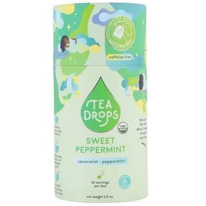 Tea Drops, スイートペパーミント、カフェインフリー、1.8オンス