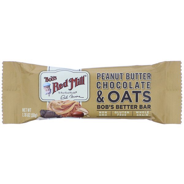 Bob's Red Mill, Bob's Better Bar, Peanut Butter Chocolate & Oats, 1.76 oz (50 g)
