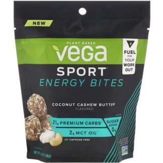 Vega, スポーツエナジーバイツ、ココナッツカシューバター、5.6oz（160g）