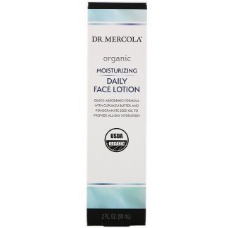 Dr. Mercola, オーガニックモイスチャライジングデイリーフェイスローション、59 ml（2 fl oz）