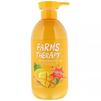 Doori Cosmetics, ファームズセラピー、スパークリングボディウォッシュ、マンゴーラッシュ、700 ml