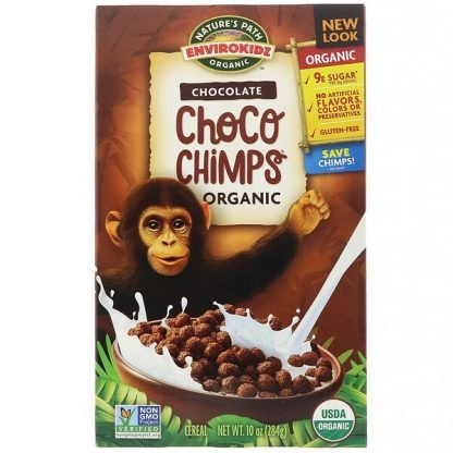 Nature's Path, エンビロキッズ、オーガニックチョコレートチョコチンパンジー、284 g（10 oz）