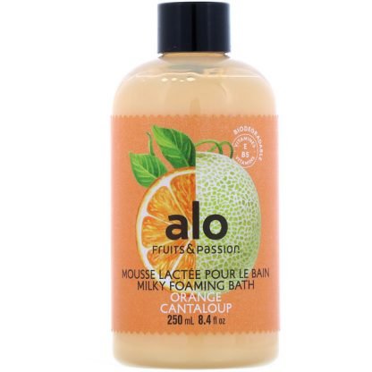 Fruits & Passion, ALO, Milky Foaming Bath, Orange Cantaloup, 8.4 fl oz (250 ml)