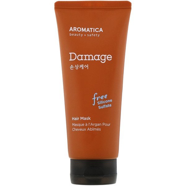 Aromatica, アルガンヘアマスク、ダメージケア、180g(6.3オンス)