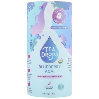 Tea Drops, ブルーベリーアサイーホワイト、1.8オンス