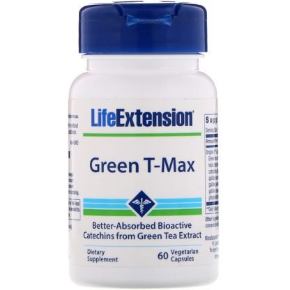 Life Extension, グリーンT-マックス、植物性カプセル60錠 (Discontinued Item)