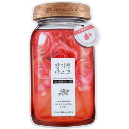 Dear Packer, Rose Honey Sheet Mask, Moisturizing, 1 Sheet, 0.94 fl oz (28 ml)