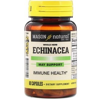 Mason Natural, ホールハーブエキナシア(Whole Herb Echinacea)、60錠