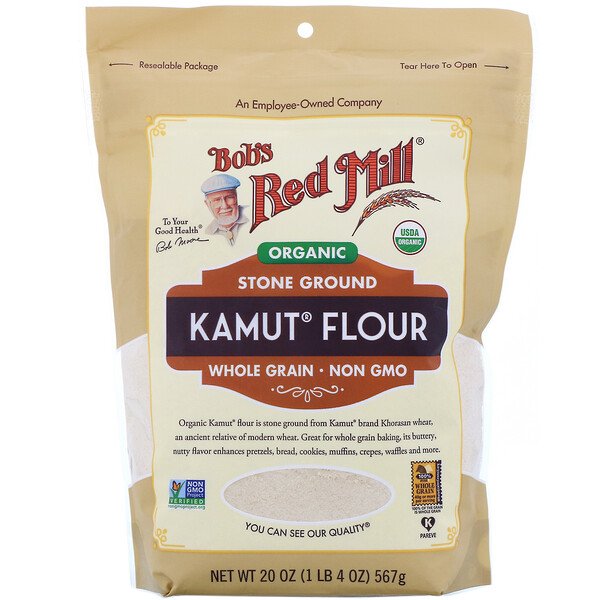 Bob's Red Mill, Organic Kamut Flour, Whole Grain, 20 oz (567 g)
