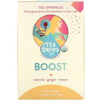 Tea Drops, Tea Sprinkles（ティースプリンクルズ）、生き生き、茶12包, 30 g（1.05 oz）