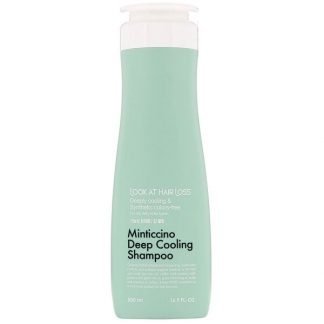 Doori Cosmetics, ルックアットヘアロス、ミンティチーノディープクーリングシャンプー、500 ml