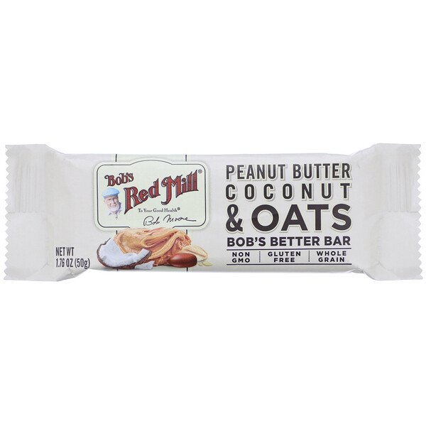 Bob's Red Mill, Bob's Better Bar, Peanut Butter Coconut & Oats, 1.76 oz (50 g)