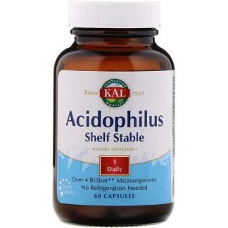 KAL, Acidophilus Shelf Stable, 60 Capsules