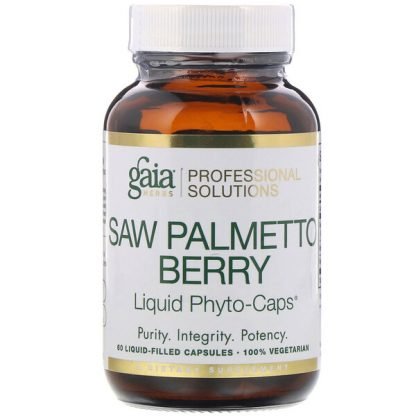Gaia Herbs Professional Solutions, ノコギリヤシノコギリヤシベリー、液状カプセル60錠