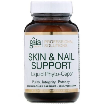 Gaia Herbs Professional Solutions, 肌＆爪サポート、液状カプセル60錠