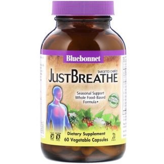 Bluebonnet Nutrition, ターゲテッドチョイス、JustBreathe（ジャストブリーズ）、植物性カプセル60粒