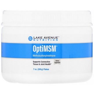Lake Avenue Nutrition, OptiMSM（オプティMSM）フレーク、200g（7oz）