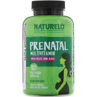NATURELO, 妊娠中のマルチビタミン、植物性カプセル180粒