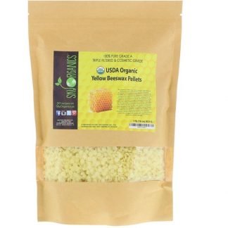 Sky Organics, オーガニック、イエロー蜜蝋ペレット、16オンス (453 g)
