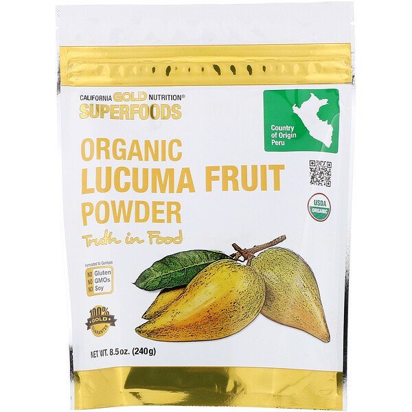 California Gold Nutrition, Superfoods(スーパーフード)、オーガニックルクマ果実パウダー、240 g