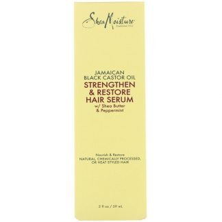 SheaMoisture, Jamaican Black Castor Oil, Strengthen & Restore Hair Serum,  2 fl oz (59 ml)
