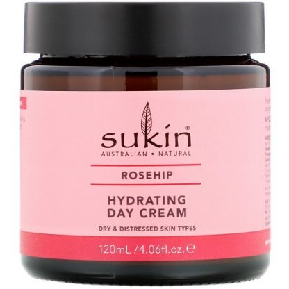 Sukin, ハイドレーティングデイクリーム、ローズヒップ120ml（4.06fl oz）