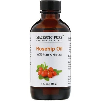 Majestic Pure, 100%ピュア＆天然、ローズヒップオイル、118ml