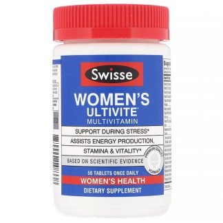 Swisse, 女性用Ultivite（アルティヴァイト）マルチビタミン、タブレット50粒