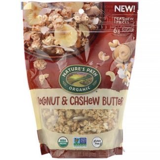 Nature's Path, クランチーグラノーラ、ココナッツ＆カシューバター、312 g（11 oz）