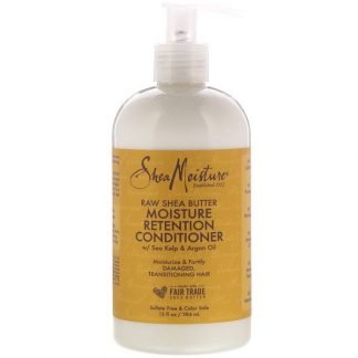 SheaMoisture, 生シアバター、モイスチャーリテンションコンディショナー、13液量オンス（384 ml）