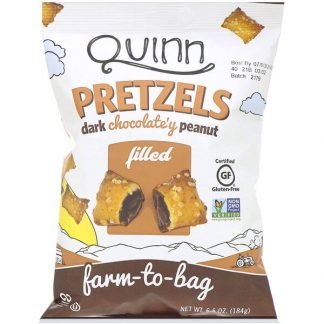 Quinn Popcorn, プレッツェルズ、ダークチョコレート ピーナッツフィリング、184g（6.5オンス）