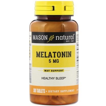Mason Natural, メラトニン、5mg、300錠