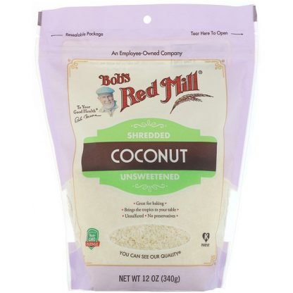 Bob's Red Mill, シュレッドココナッツ、甘味料無添加、340g