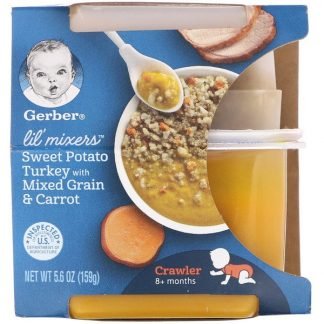 Gerber, Lil' Mixers, 8+ Months, Sweet Potato Turkey With Mixed Grain & Carrot, 5.6 oz (159 g)